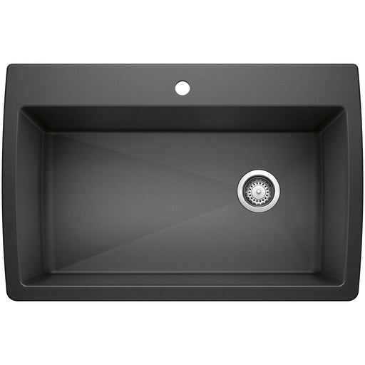 Blanco 440194 Diamond SILGRANIT 33.5" Super Single Dual Mount Kitchen Sink - Anthracite