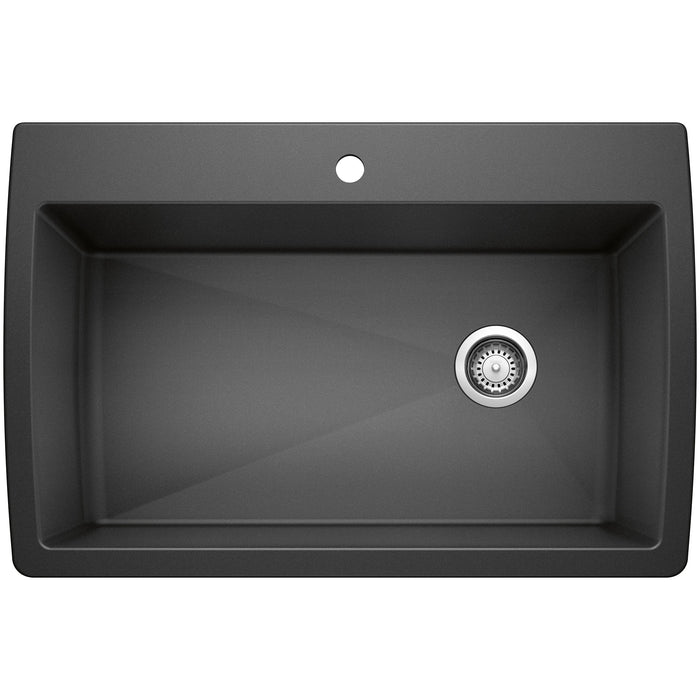 Blanco 440194 Diamond SILGRANIT 33.5" Super Single Dual Mount Kitchen Sink - Anthracite