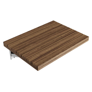 Shoren 24 in. Teak Wall Mounted Folding Shower Seat