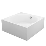 Abyss 59" Freestanding Bathtub in White