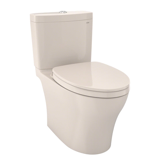 TOTO Aquia IV WASHLET+ Two-Piece Elongated Dual Flush 1.28 and 0.9 GPF Toilet with CEFIONTECT, Sedona Beige - MS446124CEMGN#12