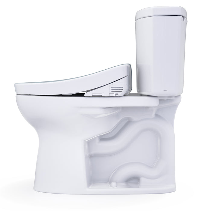 TOTO MW4543346CEFG#01 Drake II Elongated Universal Height Toilet with Washlet+ S2 Bidet Seat