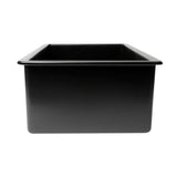 ALFI Brand ABF3219SUD-BM Black Matte 32" x 19" Fireclay Single Bowl Kitchen Sink with Grid