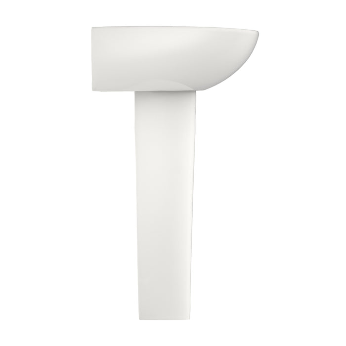TOTO LPT241G#11 Supreme Oval Basin Pedestal Bathroom Sink for Single Hole Faucets, Colonial White