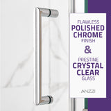 ANZZI SD-AZ051-01CH Lancer 23" x 72" Semi-Frameless Shower Door in Polished Chrome