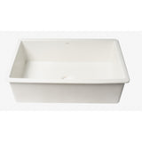 ALFI Brand ABF3219SUD-W Fireclay White 32" x 19" Single Bowl Kitchen Sink with Grid