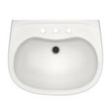 TOTO LPT242.8G#11 Prominence Oval Pedestal Bathroom Sink for 8" Center Faucets, Colonial White