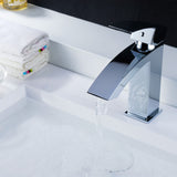 ANZZI L-AZ037 Revere Series Single Hole Single-Handle Low-Arc Bathroom Faucet in Polished Chrome