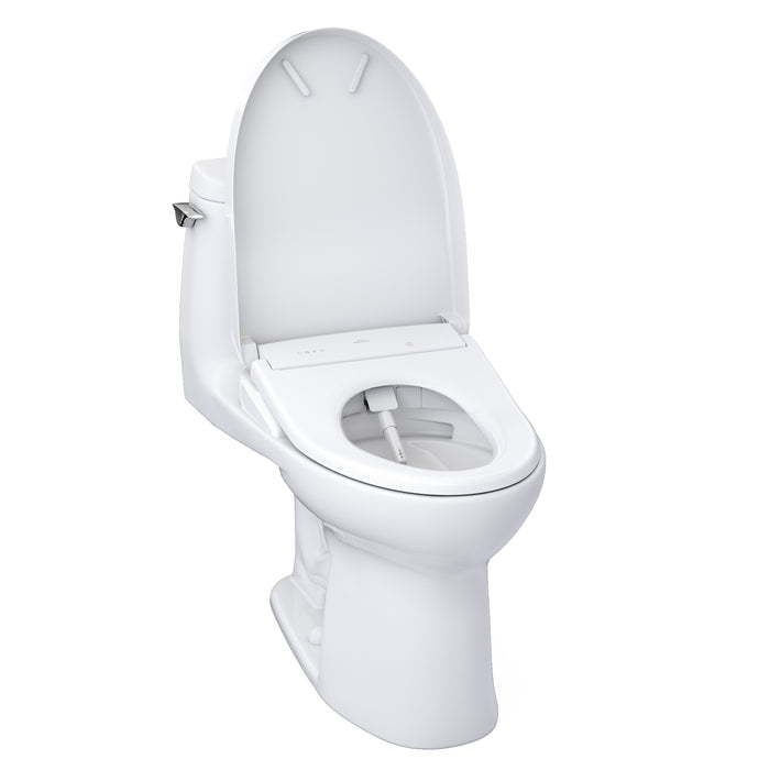TOTO MW6044726CUFGA#01 WASHLET+ UltraMax II 1G One-Piece Toilet with Auto Flush WASHLET+ S7 Bidet Seat, Cotton White