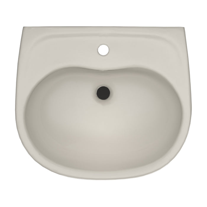 TOTO LHT241G#12 Supreme Oval Wall-Mount Bathroom Sink Shroud for Single Hole Faucets, Sedona Beige