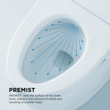 TOTO MS903CUMFX#01 NEOREST NX2 Dual Flush 1.0 or 0.8 GPF Toilet with Integrated Bidet Seat and eWater+ and ActiLight