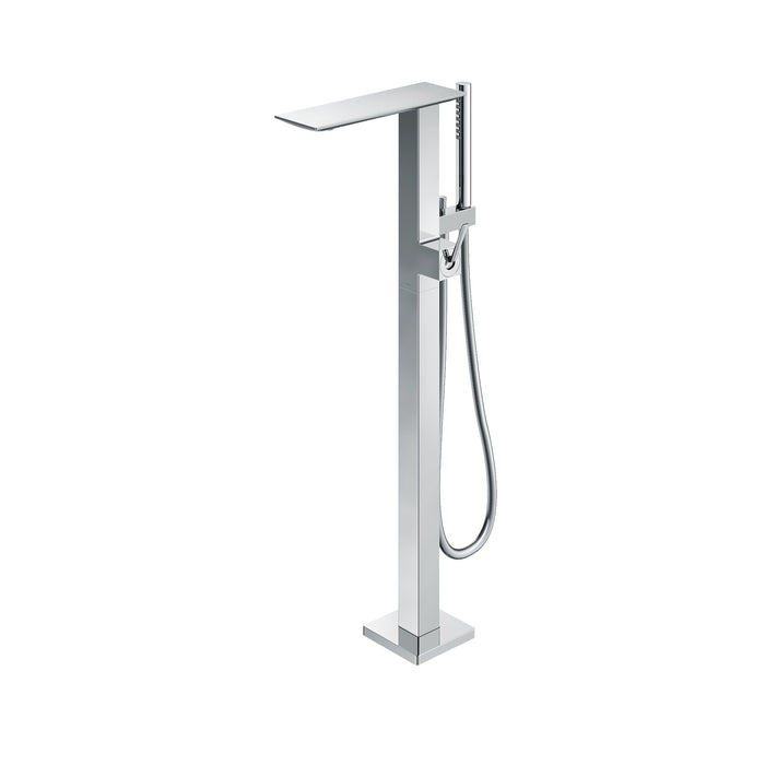 TOTO ZL Single-Handle Freestanding Tub Filler Faucet with 1.75 GPM Handshower, Polished Chrome - TBP02303U#CP