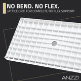 ANZZI SB-AZ101C ALEXANDER 60" x 30" Center Drain Shower Base in White