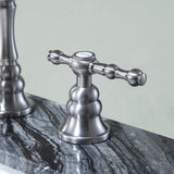 ANZZI L-AZ184BN Highland 8" Widespread 2-Handle Bathroom Faucet in Brushed Nickel