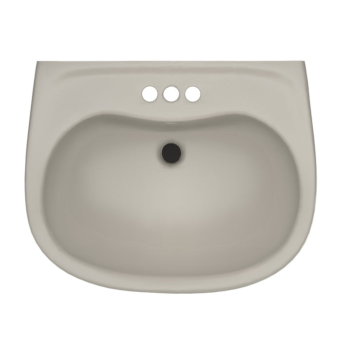 TOTO LPT242.4G#03 Prominence Oval Basin Pedestal Bathroom Sink for 4 inch Center Faucets, Bone