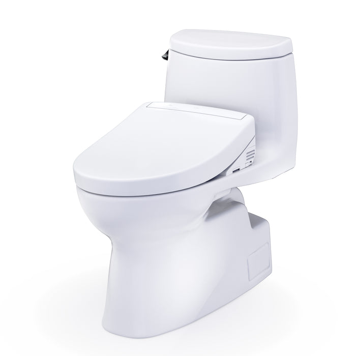TOTO MW6143446CEFG#01 Carlyle II One-Piece Elongated Universal Height Toilet with Washlet+ S5 Bidet Seat