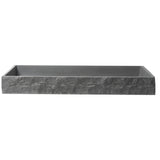 ALFI Brand ABCO39TR 39" Solid Concrete Gray Matte Trough Sink for the Bathroom