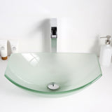 ANZZI LS-AZ8127 Magician Series Deco-Glass Vessel Sink in Lustrous Frosted