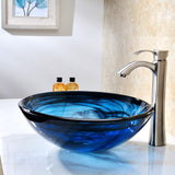 ANZZI LS-AZ048 Soave Series Deco-Glass Vessel Sink in Sapphire Wisp