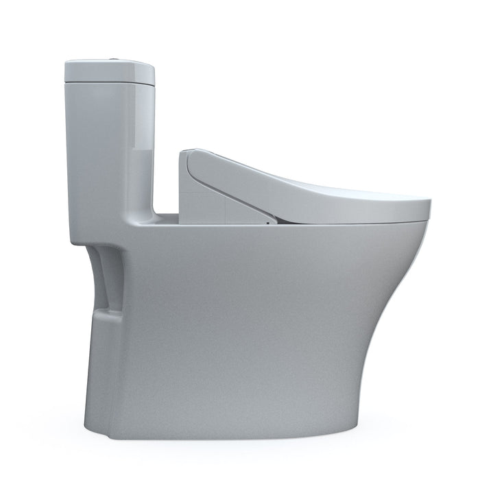 TOTO MW6463084CEMFGN#01 Aquia IV Elongated Dual Flush Toilet with C5 Washlet Bidet Seat