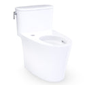 TOTO Aurora 1G One-Piece Elongated 1.0 GPF WASHLET+ and Auto Flush Ready Universal Height Toilet with CEFIONTECT, Cotton White - CST686CUFGAT40#01