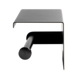 ALFI Brand ABTPP66-BB Brushed Black PVD Stainless Steel Toilet Paper Holder with Shelf