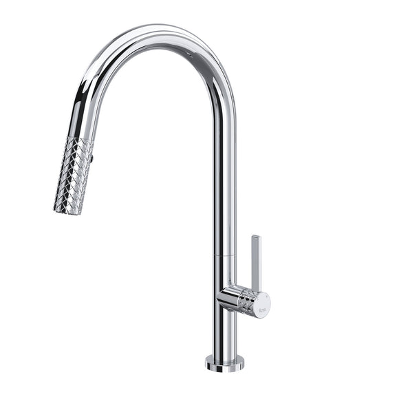 House of Rohl TE55D1LMAPC Tenerife Pull-Down Kitchen Faucet with C-Spout