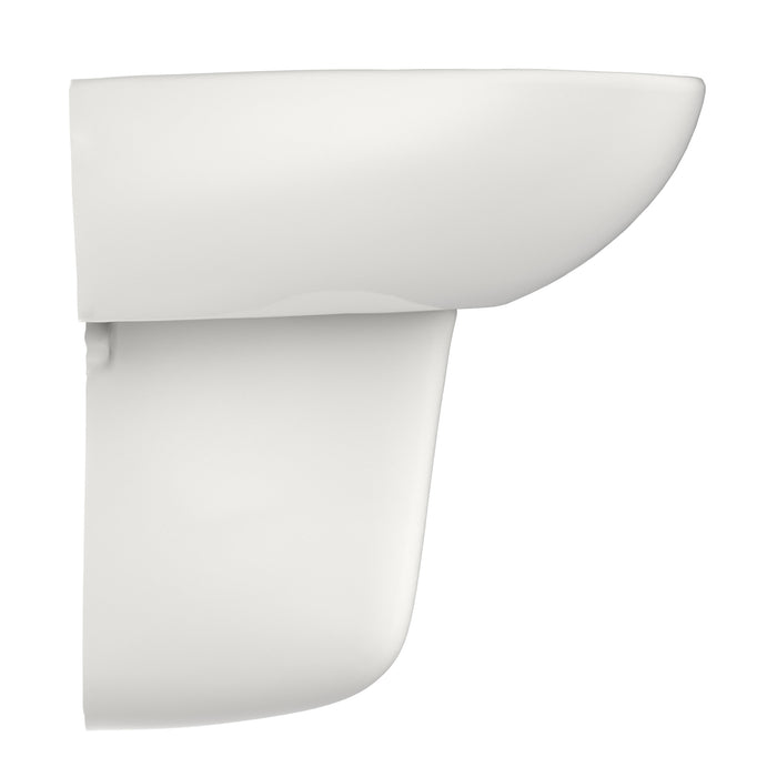 TOTO LHT241G#11 Supreme Oval Wall-Mount Bathroom Sink Shroud for Single Hole Faucets, Colonial White
