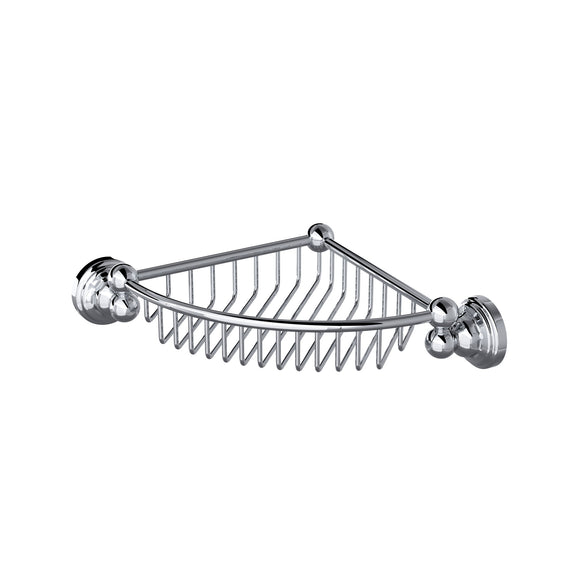 Rohl U.6916APC Perrin and Rowe Edwardian Wall Mount Corner Basket