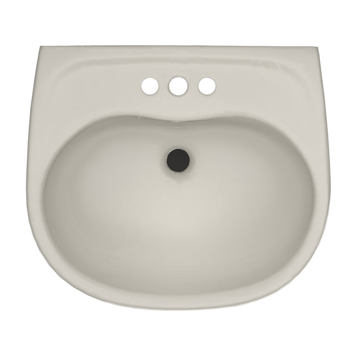 TOTO LHT241.4G#12 Supreme Oval Wall-Mount Bathroom Sink Shroud for 4 Inch Center Faucets, Sedona Beige