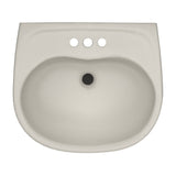 TOTO LHT241.4G#12 Supreme Oval Wall-Mount Bathroom Sink with Shroud for 4" Center Faucets, Sedona Beige