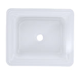 TOTO LT973G#01 Guinevere Rectangular Undermount Bathroom Sink with CEFIONTECT, Cotton White