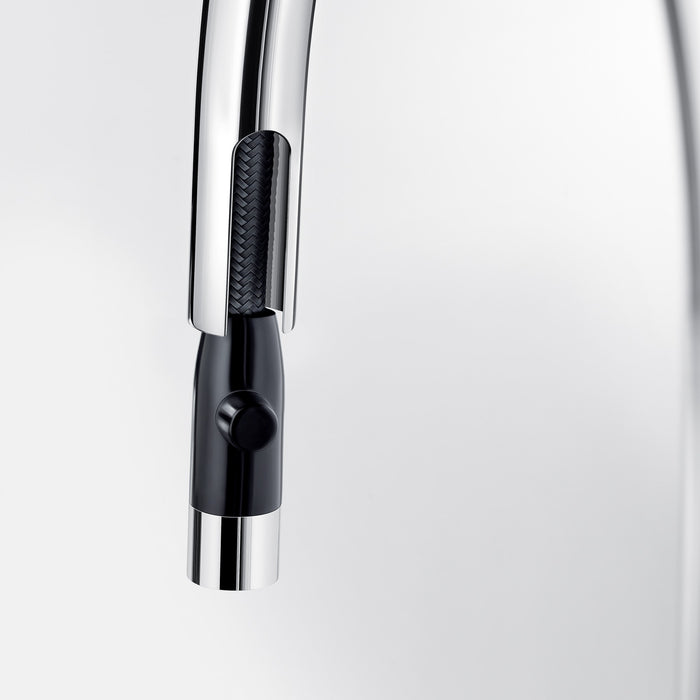 Blanco 526397 Urbena Pull-Down Dual-Spray Kitchen Faucet - Chrome/Truffle