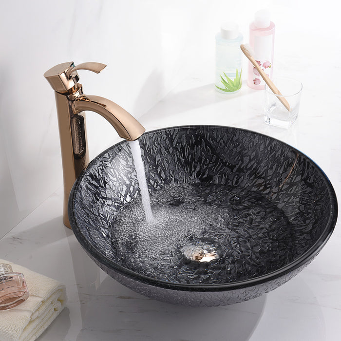 ANZZI LS-AZ207 Arc Series Vessel Sink in Arctic Sheer