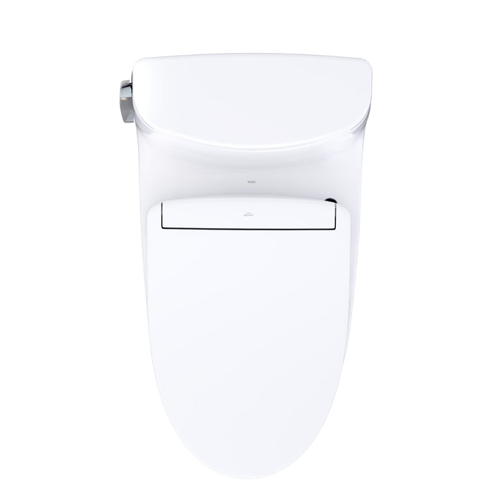 TOTO MW6183446CEFG#01 UltraMax Low Profile WASHLET+ S5 One-Piece Elongated 1.28 GPF Universal Height Toilet