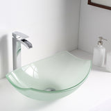 ANZZI LS-AZ8127 Magician Series Deco-Glass Vessel Sink in Lustrous Frosted