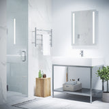 ANZZI SD-AZ09-02CH Fellow Series 30" by 72" Frameless Hinged Shower Door in Chrome with Handle