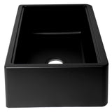 ALFI Brand AB33FARM-BLA Black 33" Granite Composite Single Bowl Drop-in Farm Sink