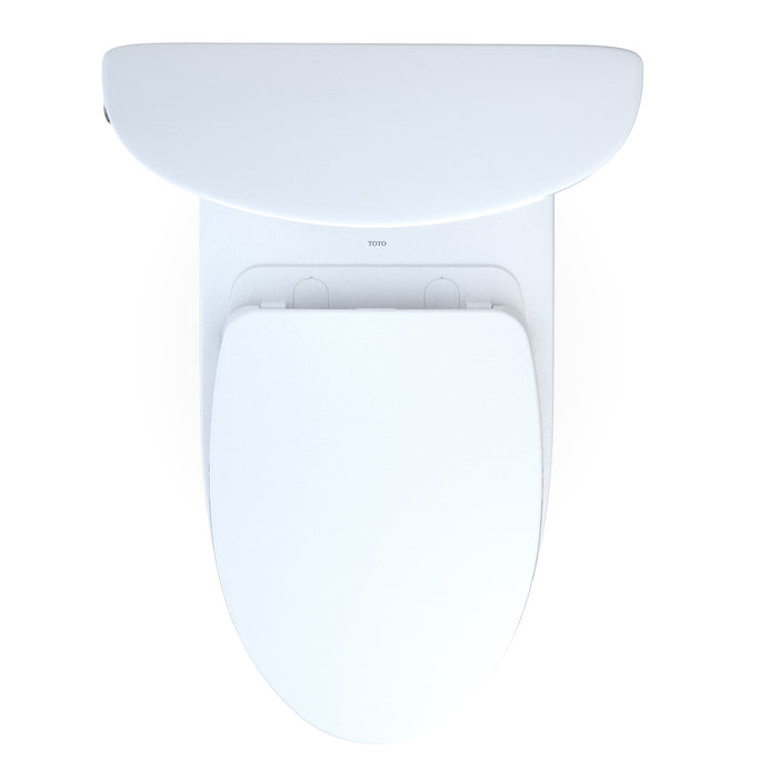 TOTO MS448124CEMFGN#01 Aquia IV Arc Two-Piece Elongated Dual Flush Universal Height Toilet - Cotton White
