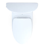 TOTO MS448124CEMFGN#01 Aquia IV Arc Two-Piece Elongated Dual Flush Universal Height Toilet - Cotton White