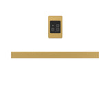 Amba i20SQ.SB Modello I Square 20" Hardwired Single Bar in Satin Brass