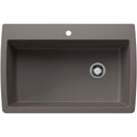 Blanco 443109 Diamond SILGRANIT 33.5" Super Single Dual Mount Kitchen Sink - Volcano Gray