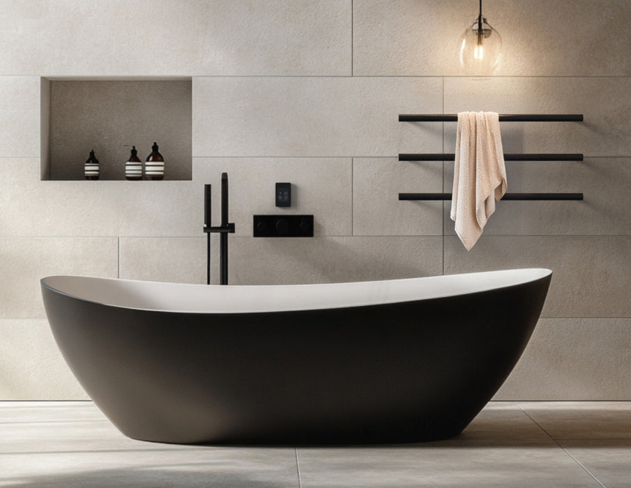 Amba i40RO.MB Modello I Round 40" Hardwired Single Bar in Matte Black