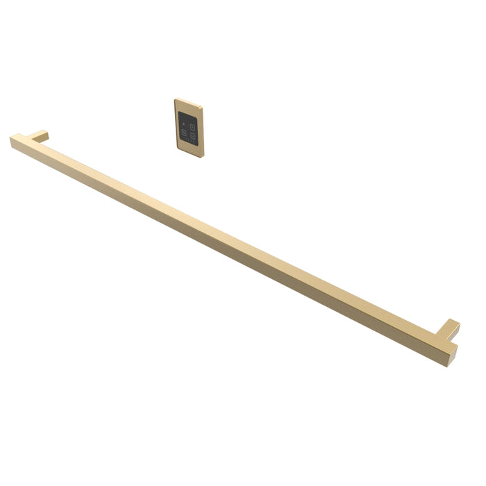Amba i59SQ.SB Modello I Square 59" Hardwired Single Bar in Satin Brass