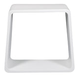 ALFI Brand ABST55 White Matte Solid Surface Resin Bathroom / Shower Stool