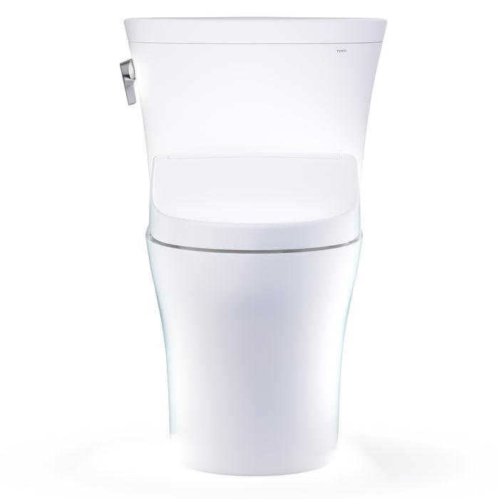 TOTO MW4483446CEMFGN#01 Washlet+ Aquia IV Arc Elongated Dual Flush Universal Height Toilet with S5 Bidet Seat