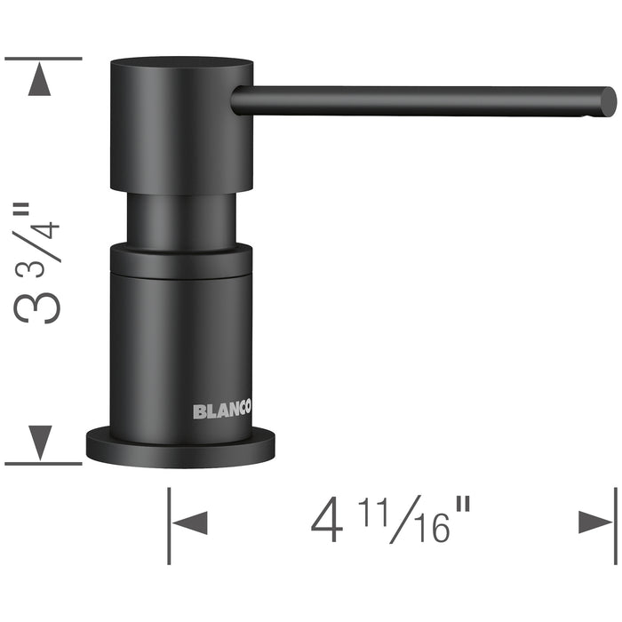 Blanco 443031 Lato Soap Dispenser - Matte Black