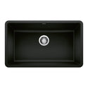 Blanco 442931 Precis SILGRANIT 30" Single Bowl Undermount Kitchen Sink - Coal Black
