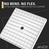 ANZZI SB-AZ102C ALEXANDER 36" x 36" Center Drain Shower Base in White