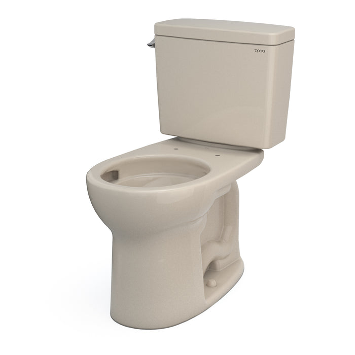 TOTO CST775CSFG#03 Drake Two-Piece Round 1.6 GPF Universal Height Toilet, Bone